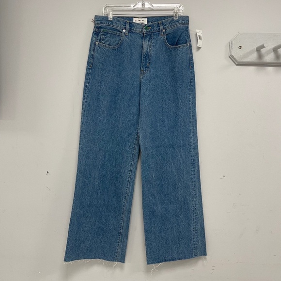 SLVRLAKE Grace Wide-Leg Raw-Edge Size 31 Jeans - Voyage - NWT - Picture 2 of 8